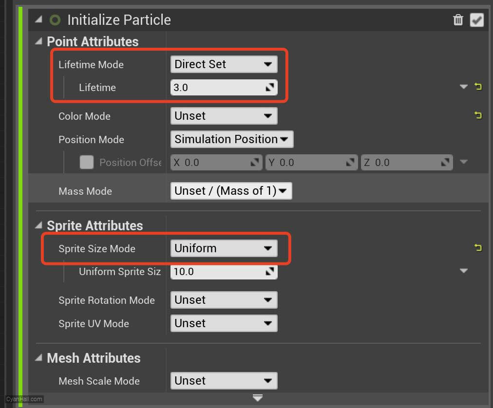 Initialize Particles